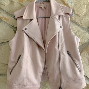 Pink Suede Vest